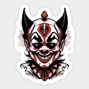 The evil clown Sticker
